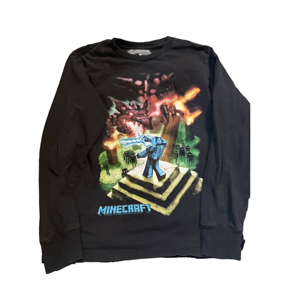 Boys - LARGE Mojang Jinx Minecraft Long Sleeve Tee SHirt